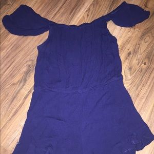 Blue off the shoulder Wet Seal romper